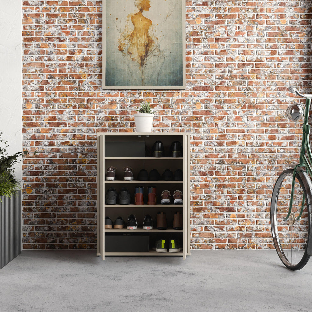 Alice Springs Shoe Cabinet with 2 Doors Push-to-Open in Sand - image 8