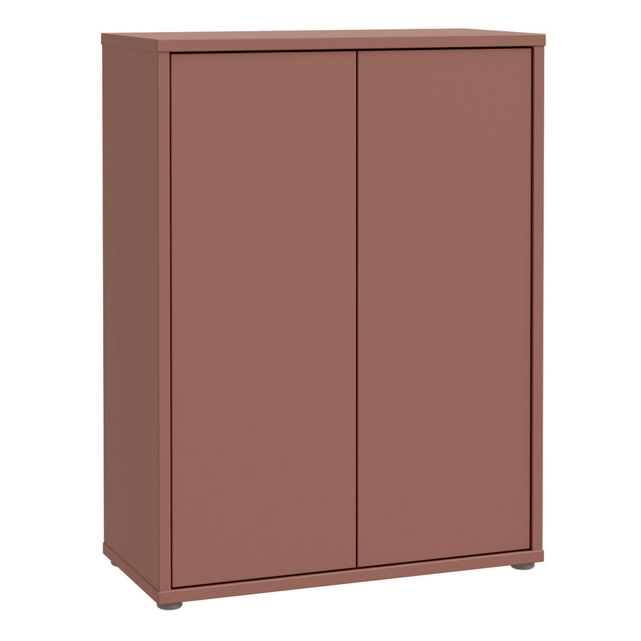 Alice Springs Shoe Cabinet with 2 Doors Push-to-Open in Terracotta