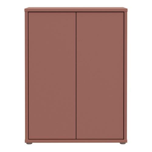 Alice Springs Shoe Cabinet with 2 Doors Push-to-Open in Terracotta - image 2