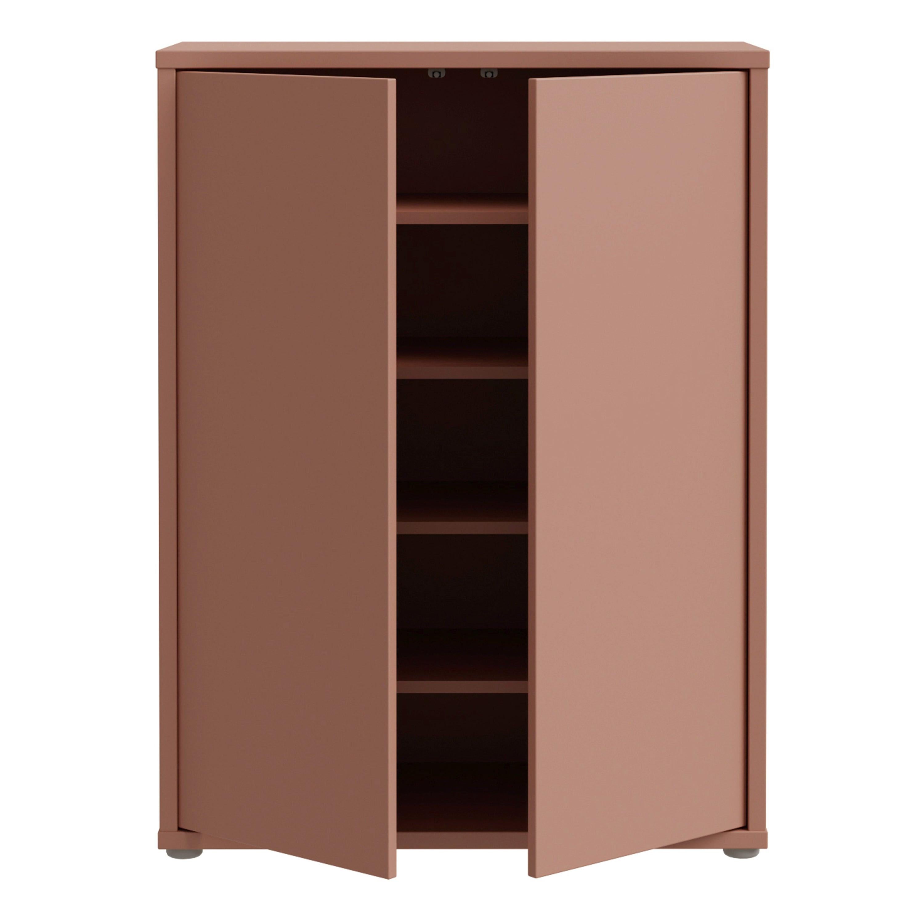 Alice Springs Shoe Cabinet with 2 Doors Push-to-Open in Terracotta - image 5