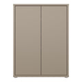 Alice Springs Shoe Cabinet with 2 Doors Push-to-Open in Taupe - image 2