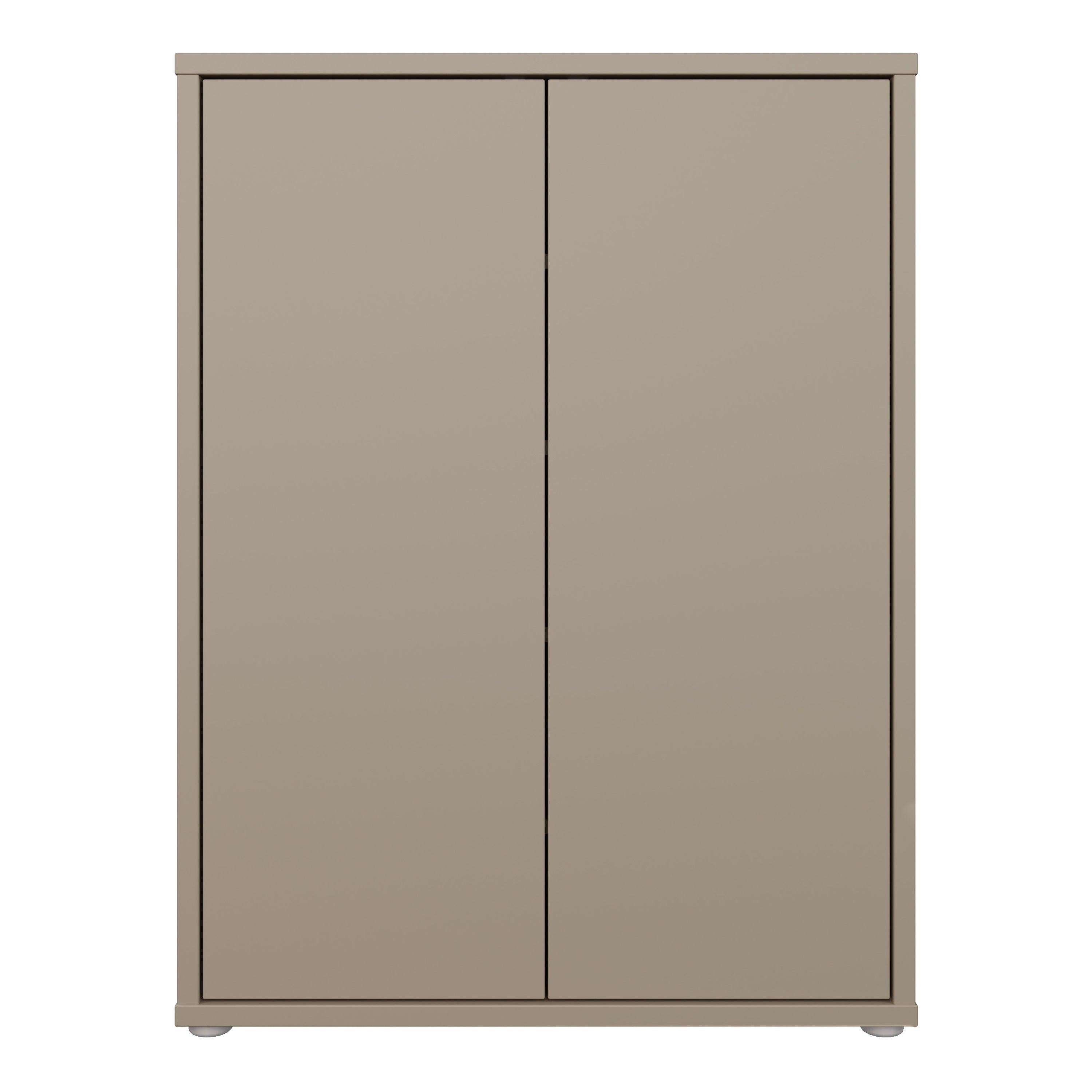 Alice Springs Shoe Cabinet with 2 Doors Push-to-Open in Taupe - image 2