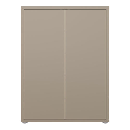 Alice Springs Shoe Cabinet with 2 Doors Push-to-Open in Taupe - image 2