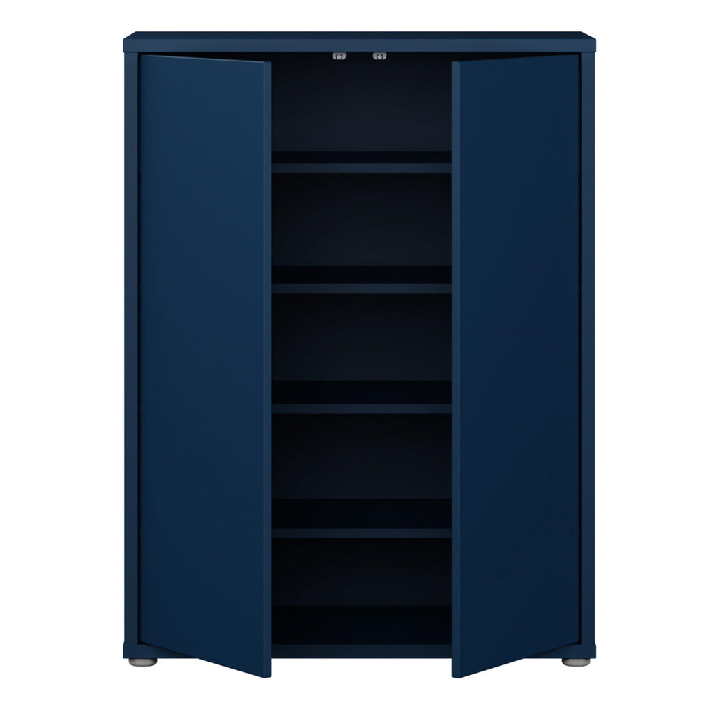 Alice Springs Shoe Cabinet with 2 Doors Push-to-Open in Night Blue - image 5
