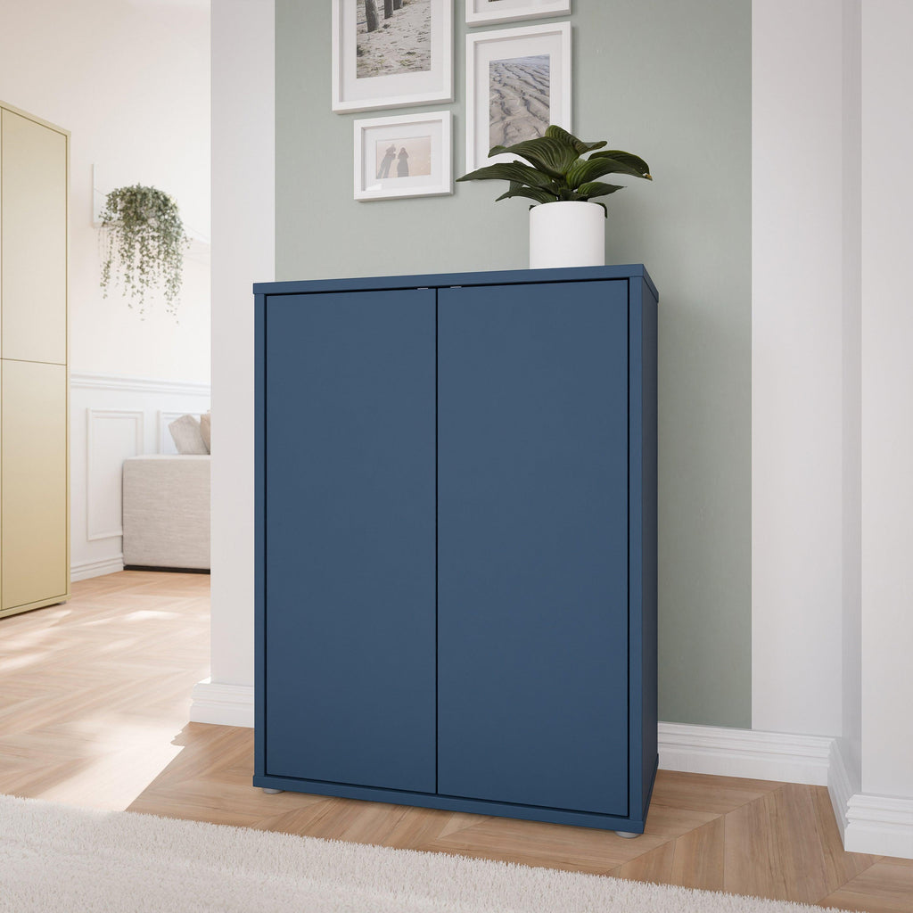 Alice Springs Shoe Cabinet with 2 Doors Push-to-Open in Night Blue - image 6