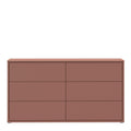 Alice Springs 6 Drawer Wide Chest with Push-to-Open Drawers in Terracotta - image 2