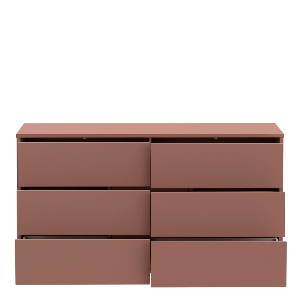 Alice Springs 6 Drawer Wide Chest with Push-to-Open Drawers in Terracotta - image 5