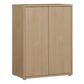 Alice Springs Tall 2 Door Cupboard with Push-to-Open Doors in Elegancia Oak