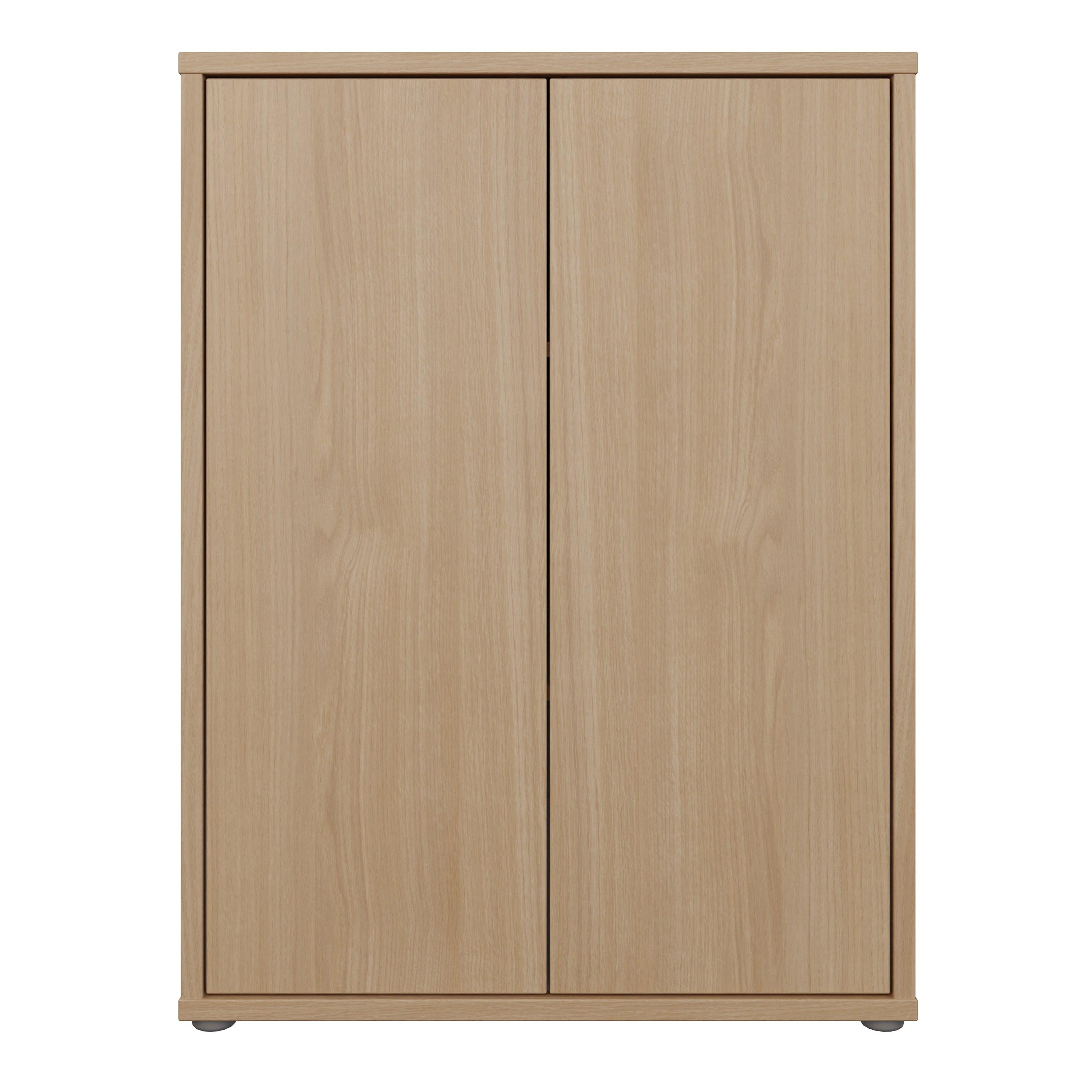 Alice Springs Tall 2 Door Cupboard with Push-to-Open Doors in Elegancia Oak - image 2