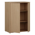 Alice Springs Tall 2 Door Cupboard with Push-to-Open Doors in Elegancia Oak - image 4