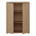 Alice Springs Tall 2 Door Cupboard with Push-to-Open Doors in Elegancia Oak - image 5