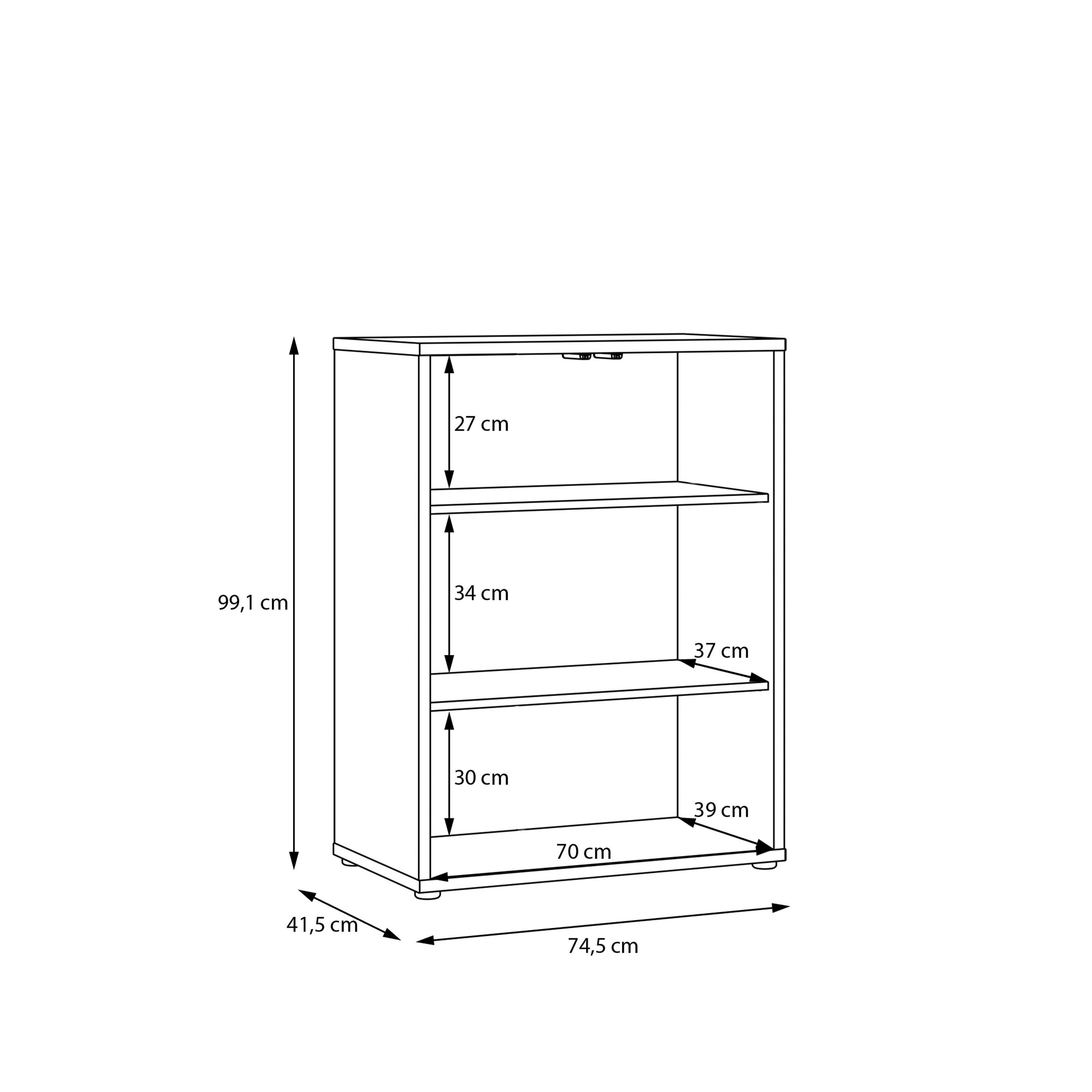 Alice Springs Tall 2 Door Cupboard with Push-to-Open Doors in Light Grey - image 8