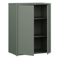 Alice Springs Tall 2 Door Cupboard with Push-to-Open Doors in Sage Green - image 4