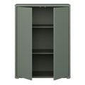 Alice Springs Tall 2 Door Cupboard with Push-to-Open Doors in Sage Green - image 5