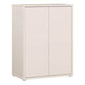 Alice Springs Tall 2 Door Cupboard with Push-to-Open Doors in Sand
