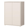 Alice Springs Tall 2 Door Cupboard with Push-to-Open Doors in Sand - image 3
