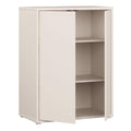 Alice Springs Tall 2 Door Cupboard with Push-to-Open Doors in Sand - image 4