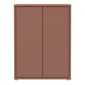Alice Springs Tall 2 Door Cupboard with Push-to-Open Doors in Terracotta - image 2