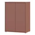 Alice Springs Tall 2 Door Cupboard with Push-to-Open Doors in Terracotta - image 3