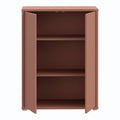 Alice Springs Tall 2 Door Cupboard with Push-to-Open Doors in Terracotta - image 5