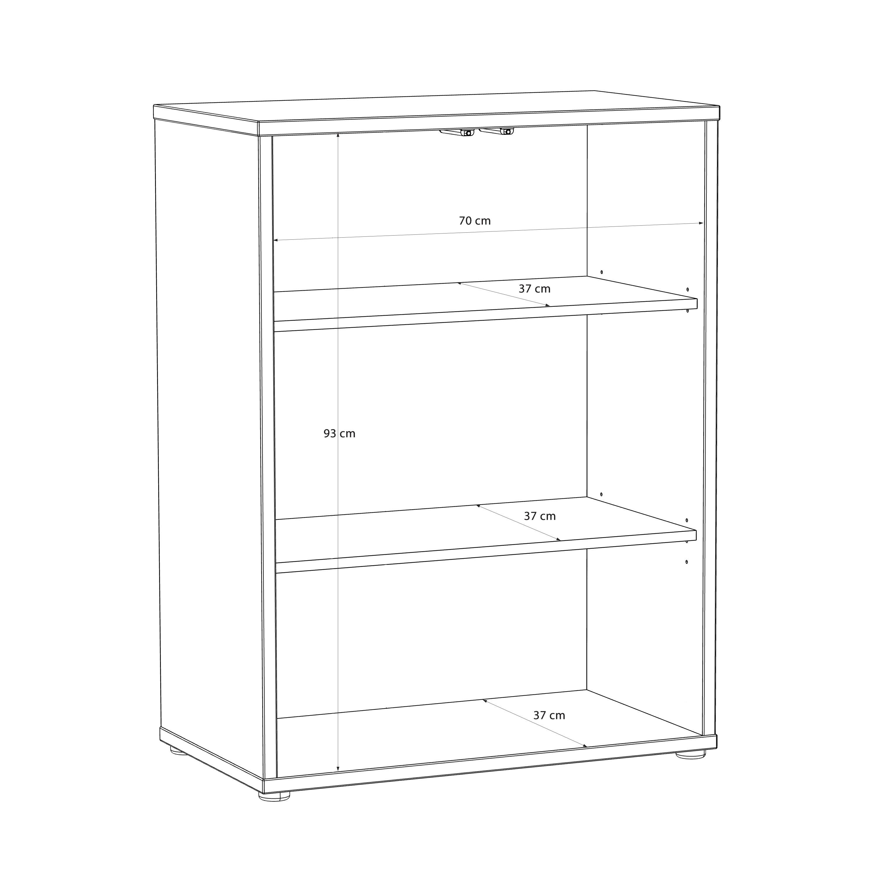 Alice Springs Tall 2 Door Cupboard with Push-to-Open Doors in Terracotta - image 8