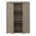 Alice Springs Tall 2 Door Cupboard with Push-to-Open Doors in Taupe - image 5