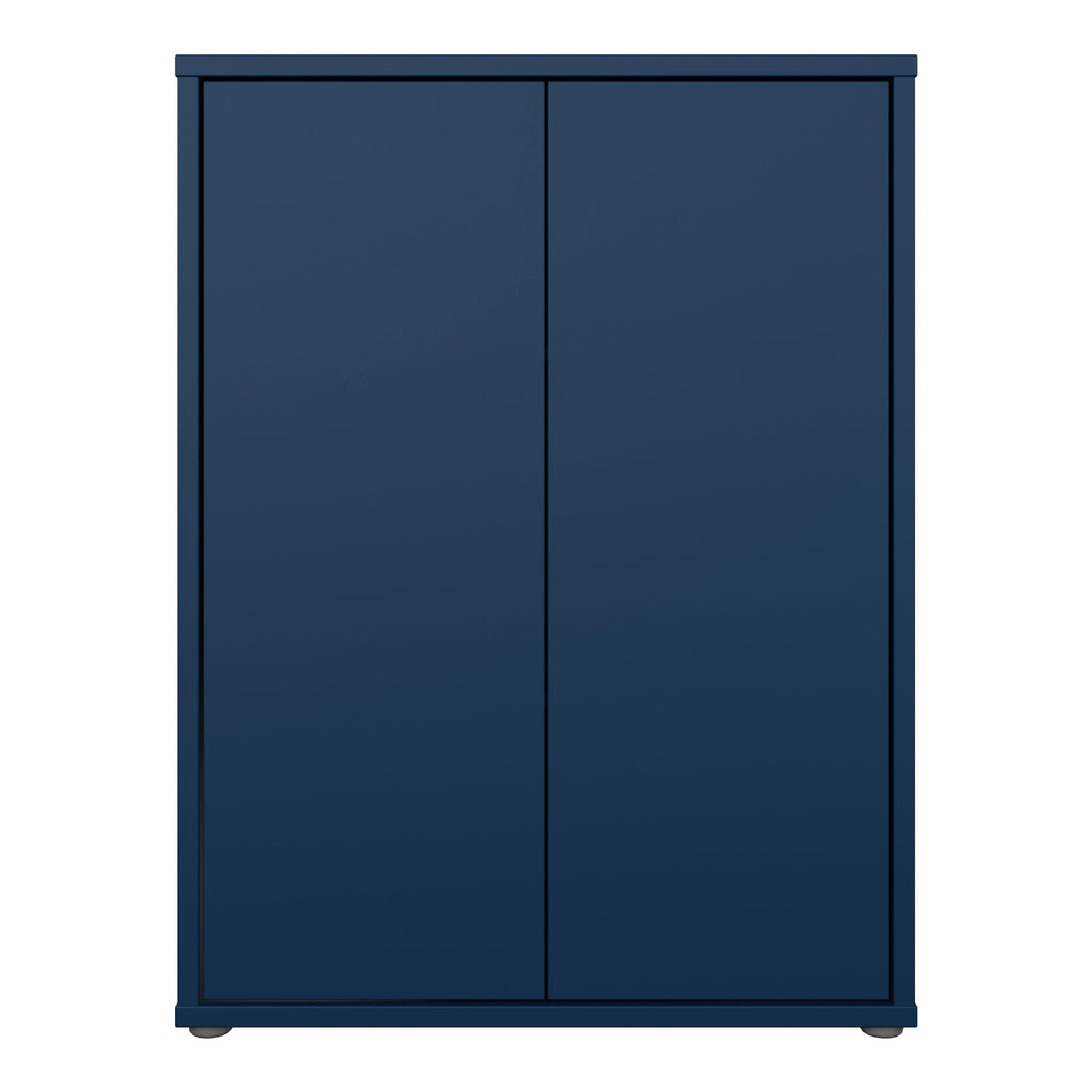 Alice Springs Tall 2 Door Cupboard with Push-to-Open Doors in Night Blue - image 2