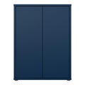 Alice Springs Tall 2 Door Cupboard with Push-to-Open Doors in Night Blue - image 2