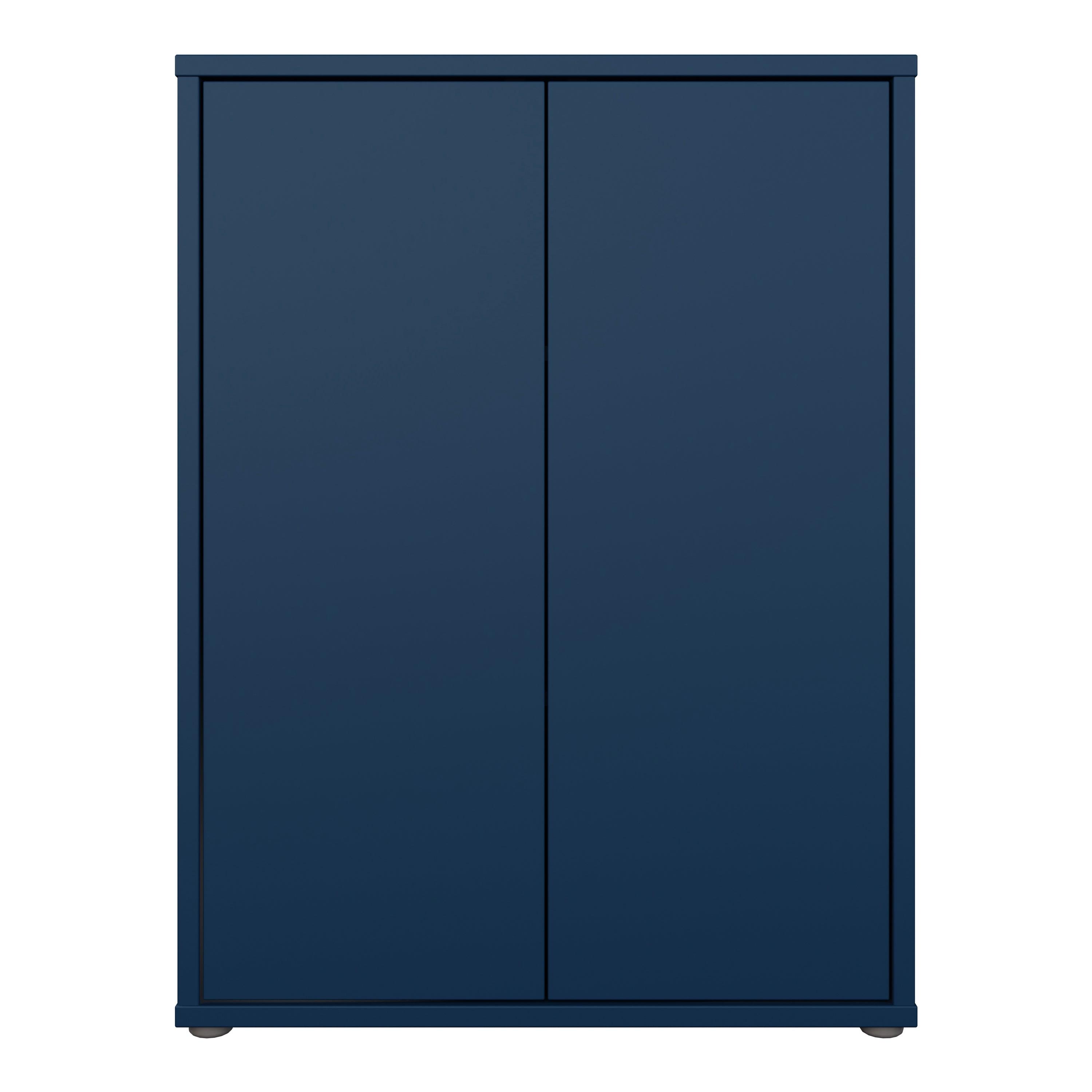 Alice Springs Tall 2 Door Cupboard with Push-to-Open Doors in Night Blue - image 2