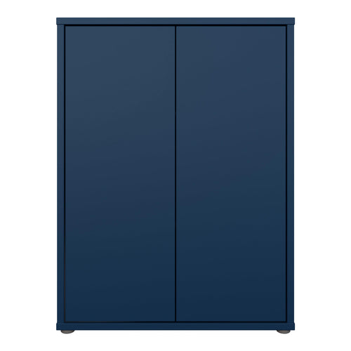 Alice Springs Tall 2 Door Cupboard with Push-to-Open Doors in Night Blue - image 2