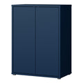 Alice Springs Tall 2 Door Cupboard with Push-to-Open Doors in Night Blue - image 3