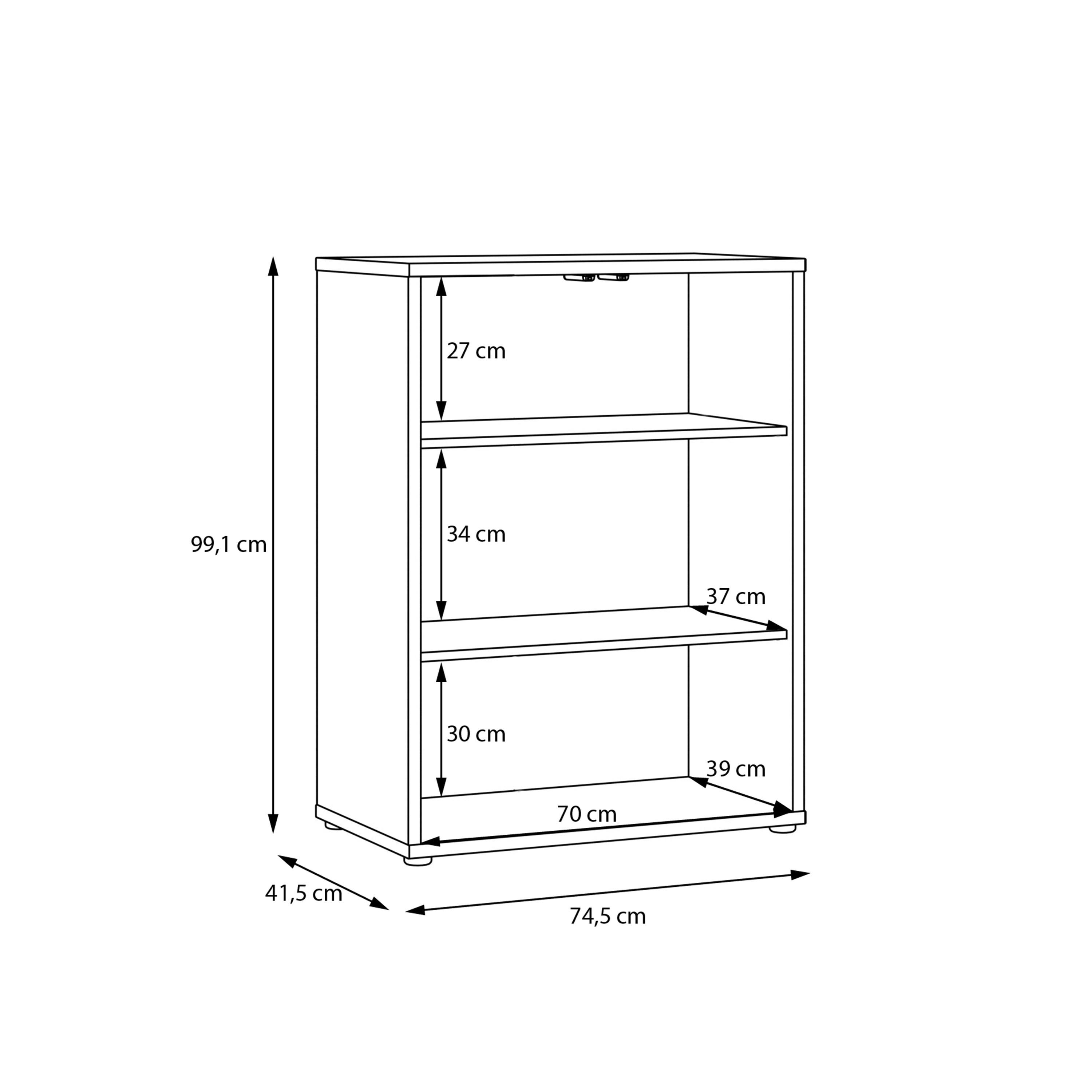 Alice Springs Tall 2 Door Cupboard with Push-to-Open Doors in Night Blue - image 8