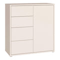 Alice Springs Storage Unit with 4 Drawers & 1 Door with Push-to-Open in Sand