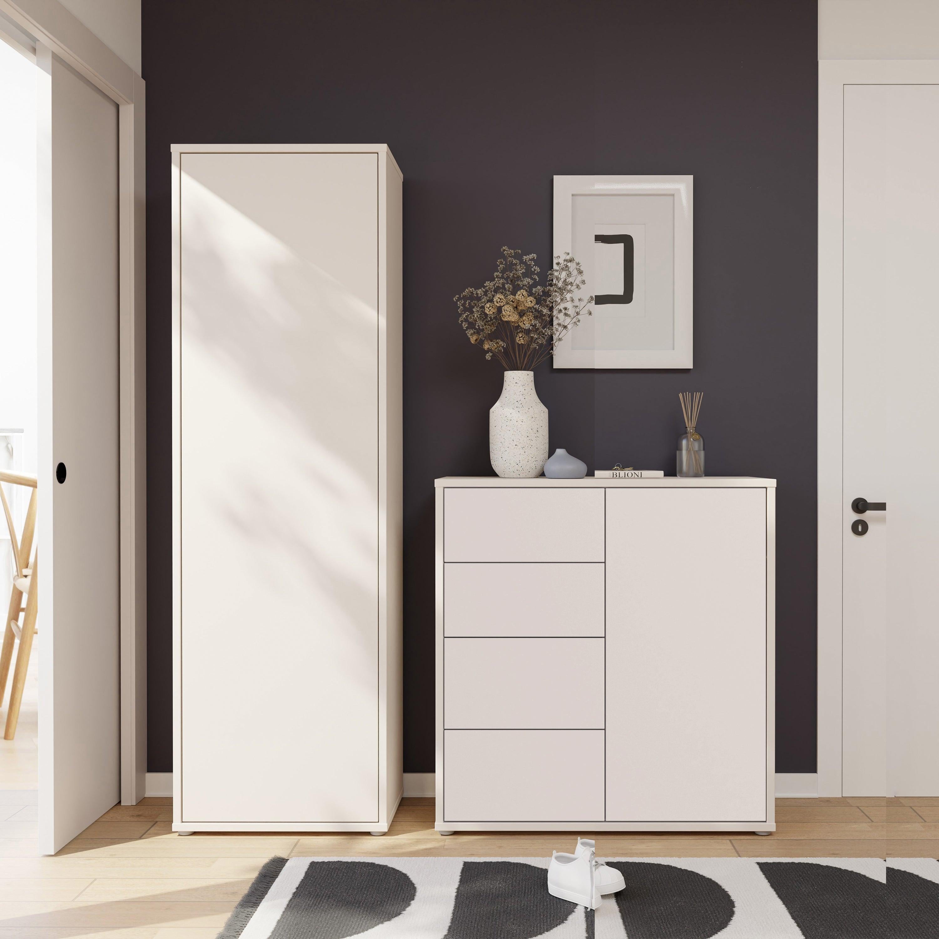 Alice Springs Storage Unit with 4 Drawers & 1 Door with Push-to-Open in Sand - image 6