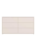 Alice Springs 6 Drawer Wide Chest with Push-to-Open Drawers in Sand - image 2