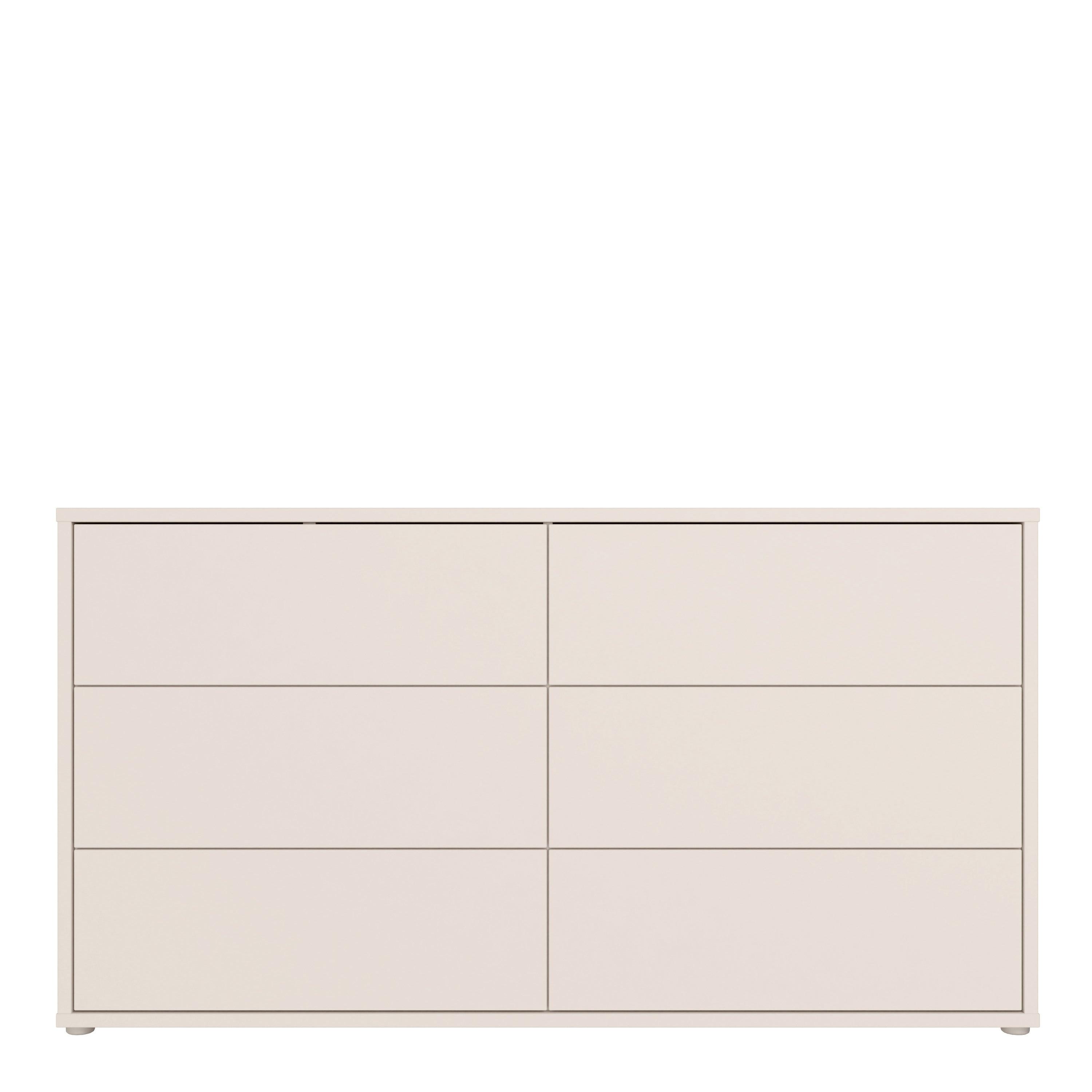 Alice Springs 6 Drawer Wide Chest with Push-to-Open Drawers in Sand - image 2