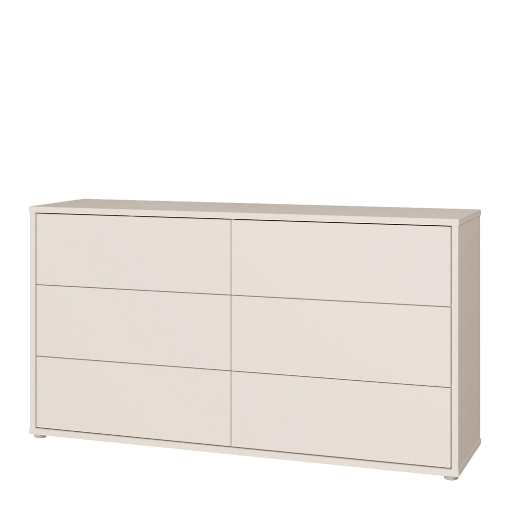Alice Springs 6 Drawer Wide Chest with Push-to-Open Drawers in Sand - image 3