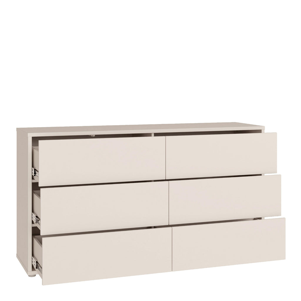 Alice Springs 6 Drawer Wide Chest with Push-to-Open Drawers in Sand - image 4