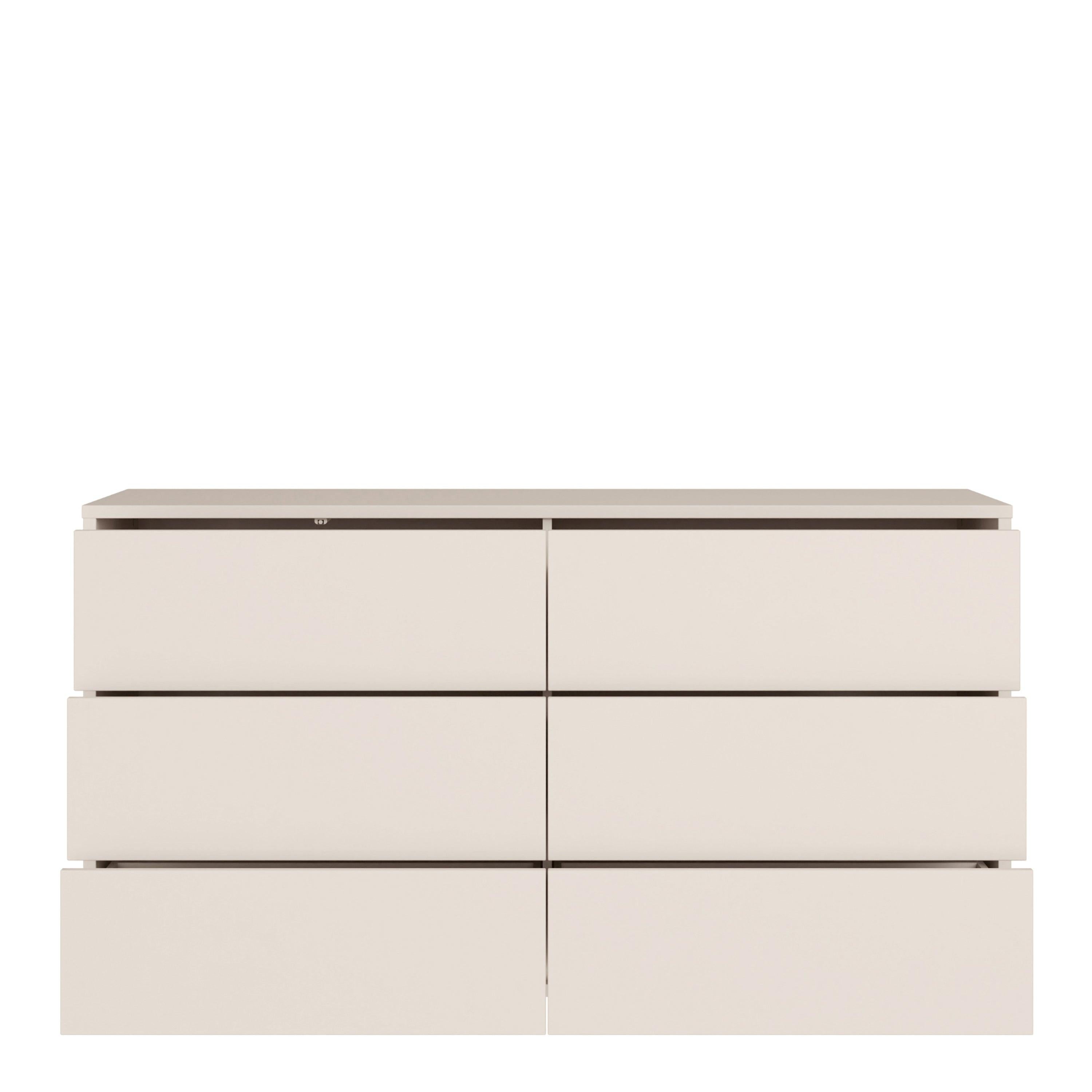 Alice Springs 6 Drawer Wide Chest with Push-to-Open Drawers in Sand - image 5