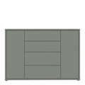 Alice Springs Wide Sideboard with 4 Drawers & 2 Doors with Push-to-Open in Sage Green - image 2