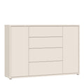 Alice Springs Wide Sideboard with 4 Drawers & 2 Doors with Push-to-Open in Sand