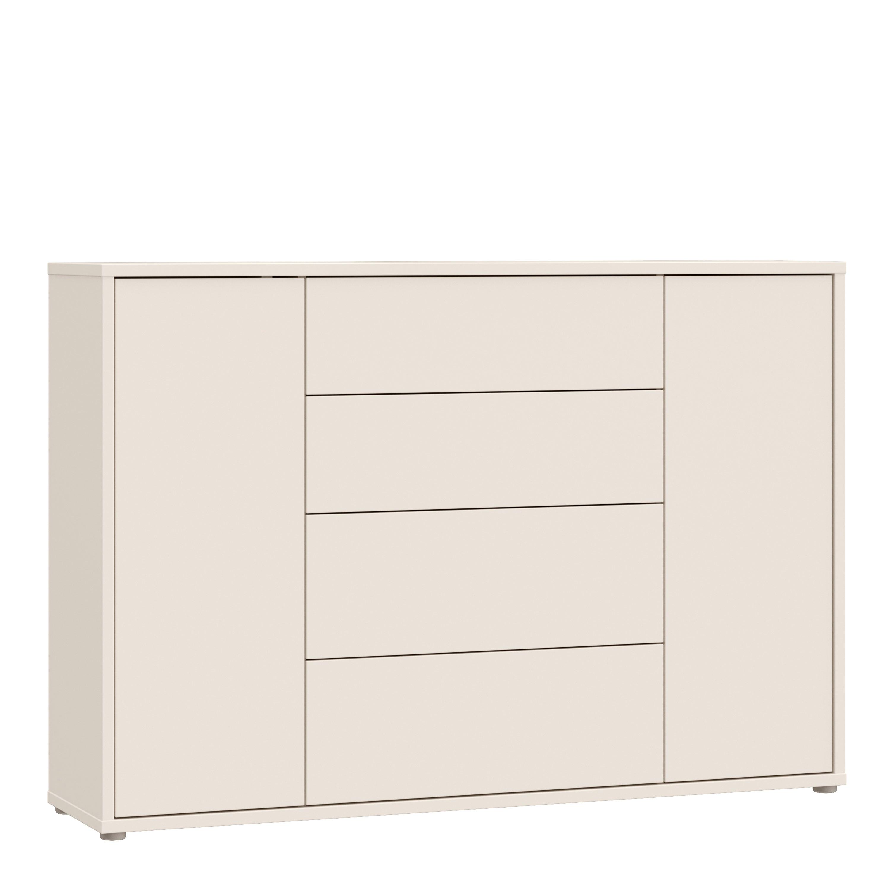 Alice Springs Wide Sideboard with 4 Drawers & 2 Doors with Push-to-Open in Sand