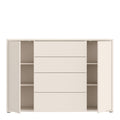 Alice Springs Wide Sideboard with 4 Drawers & 2 Doors with Push-to-Open in Sand - image 5