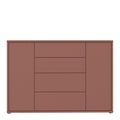 Alice Springs Wide Sideboard with 4 Drawers & 2 Doors with Push-to-Open in Terracotta - image 2