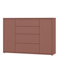 Alice Springs Wide Sideboard with 4 Drawers & 2 Doors with Push-to-Open in Terracotta - image 3