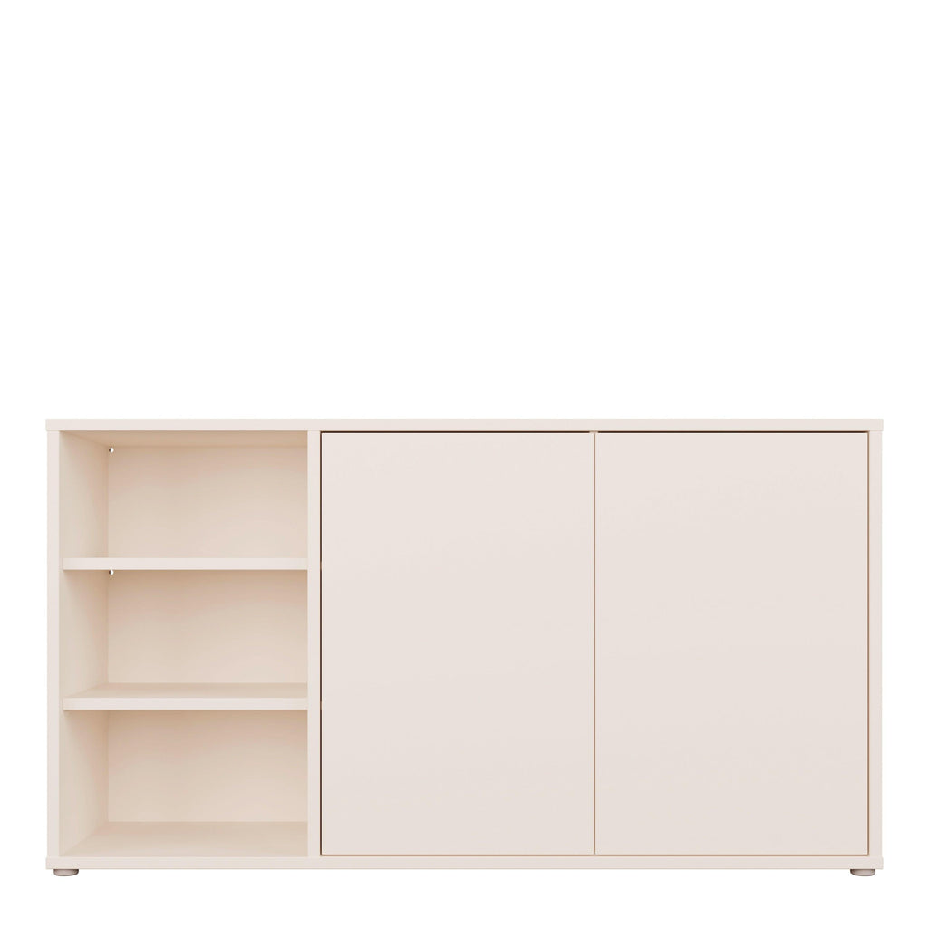 Alice Springs Sideboard with Open Shelving & Push-to-Open Doors in Sand - image 2