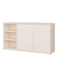 Alice Springs Sideboard with Open Shelving & Push-to-Open Doors in Sand - image 3