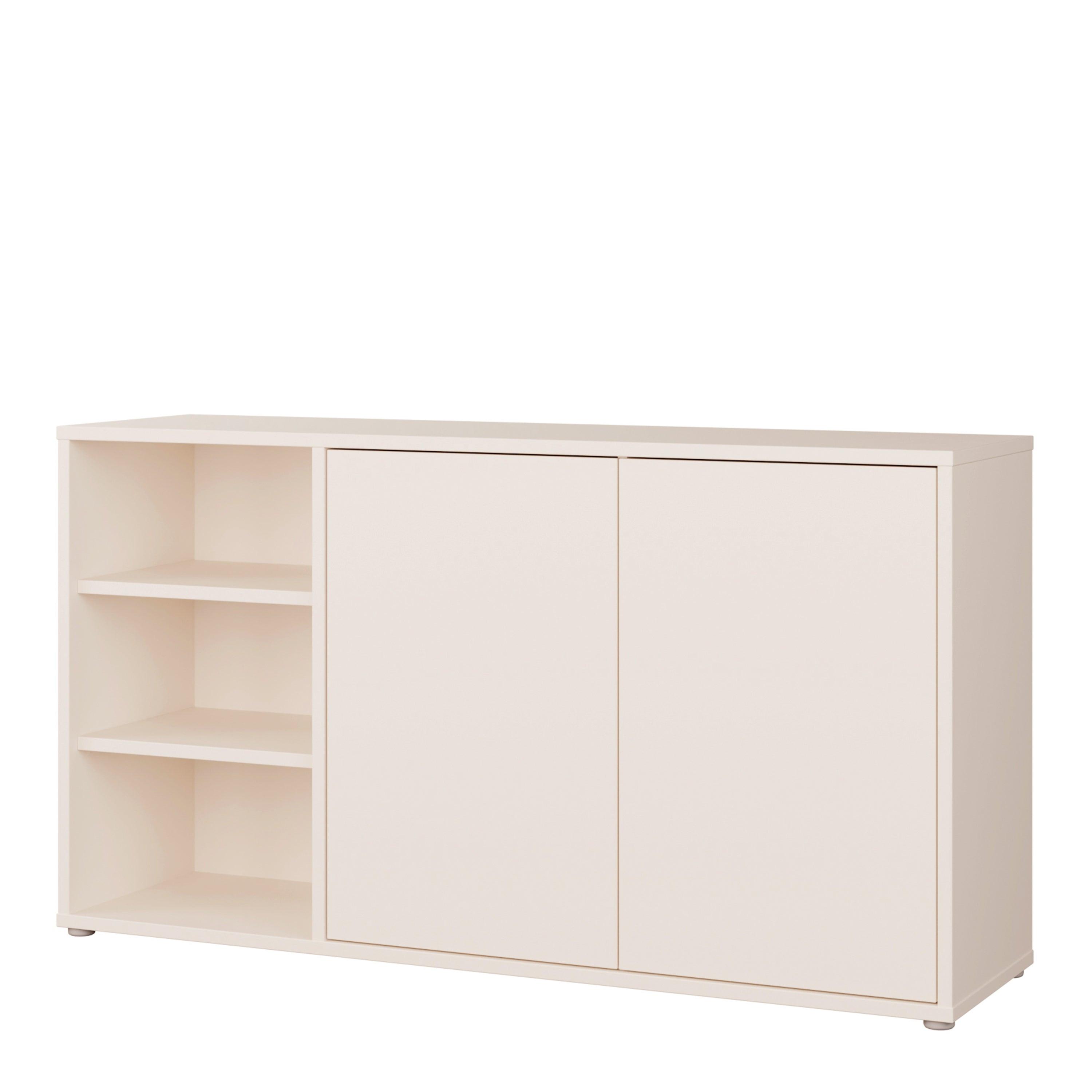 Alice Springs Sideboard with Open Shelving & Push-to-Open Doors in Sand - image 3