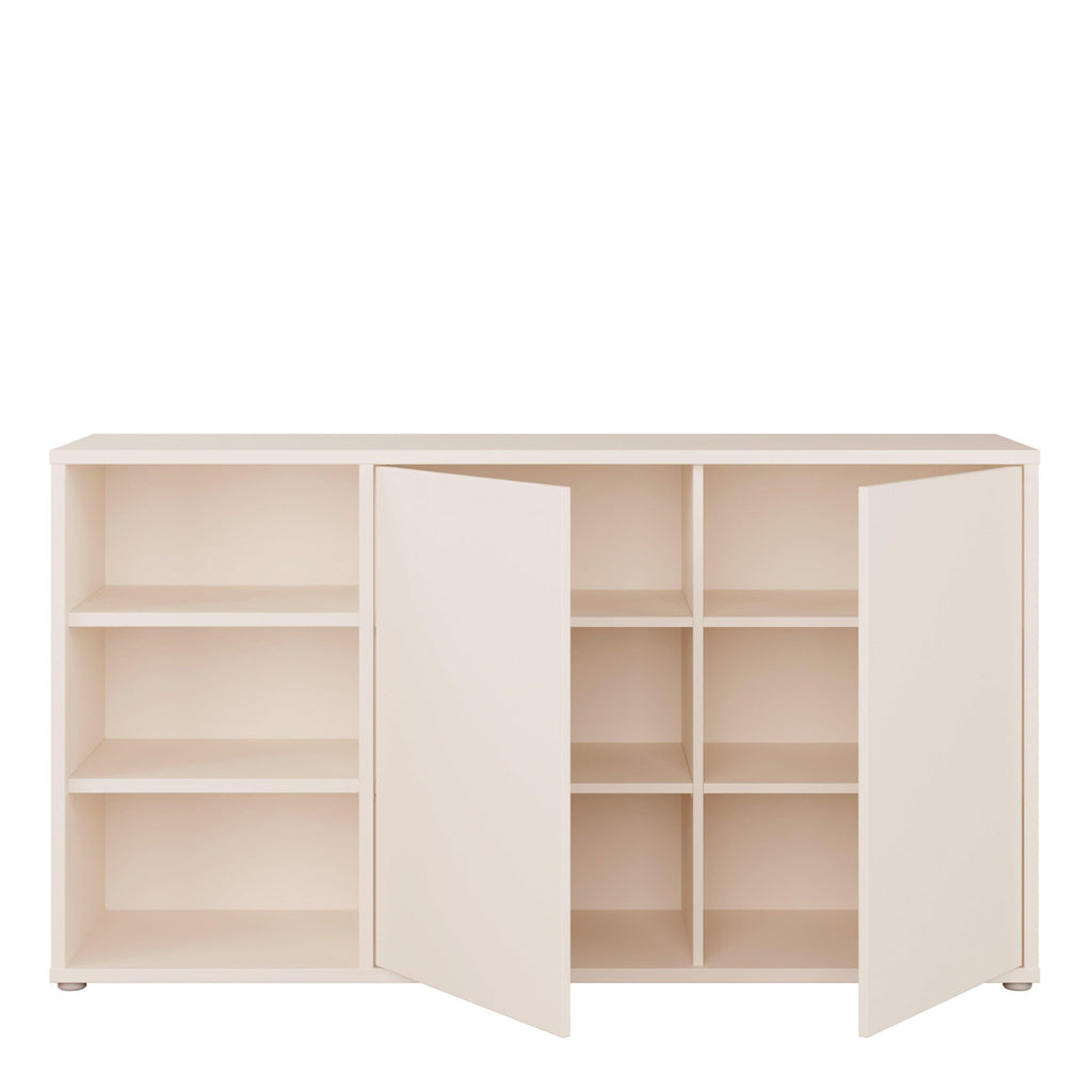 Alice Springs Sideboard with Open Shelving & Push-to-Open Doors in Sand - image 5