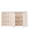 Alice Springs Sideboard with Open Shelving & Push-to-Open Doors in Sand - image 5
